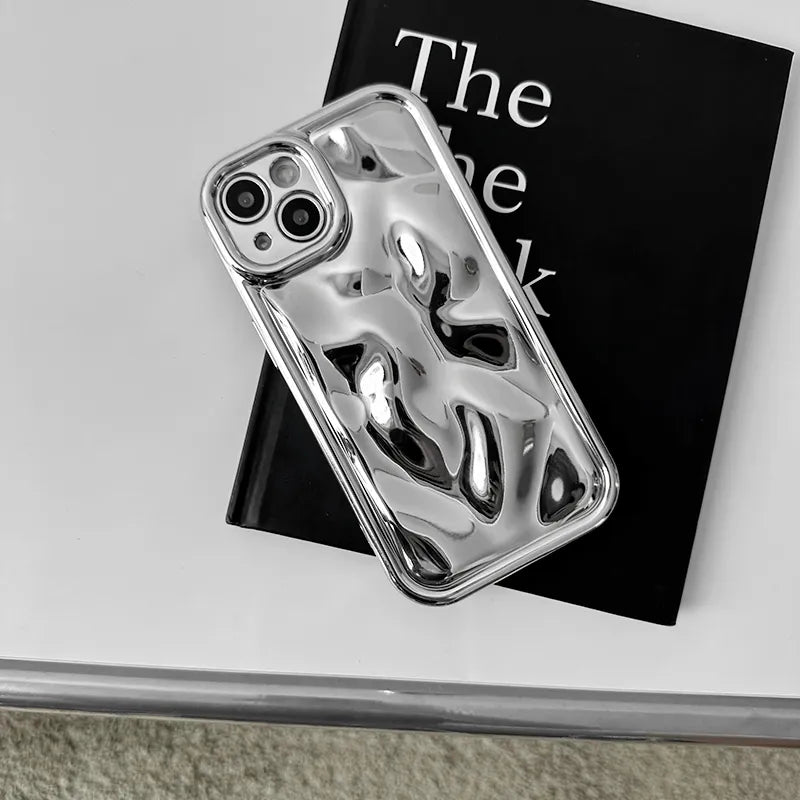 Luxury 3D Lunar Crater Soft Phone Case - Image 0