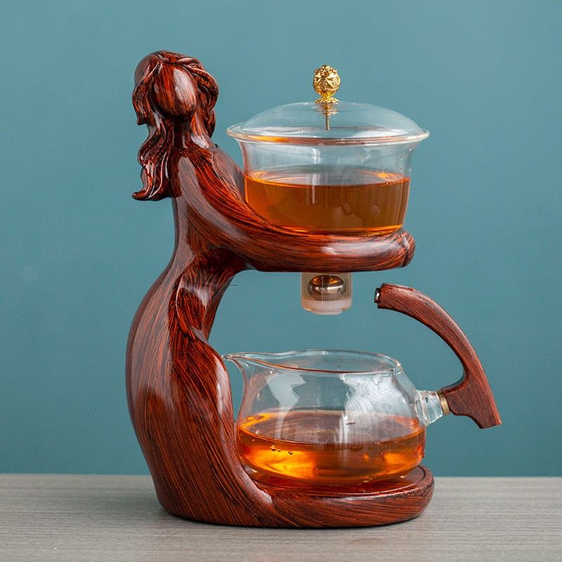 Dreamy Mermaid Wooden Teapot - Image 0