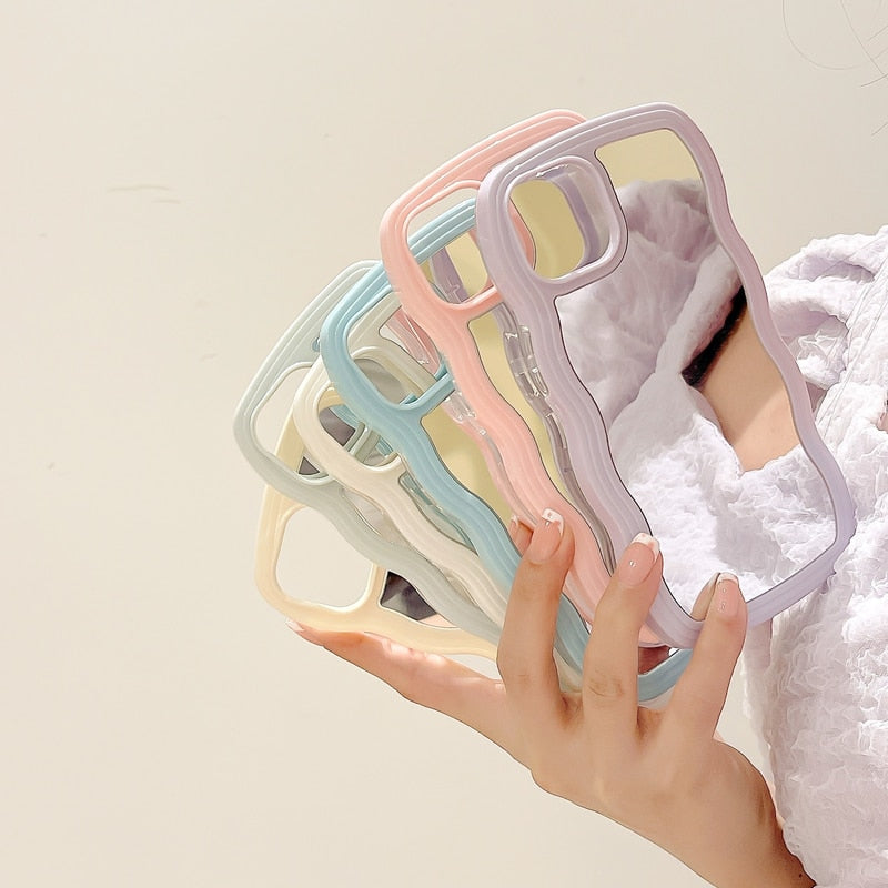 Wavy Makeup Mirror Phone Case