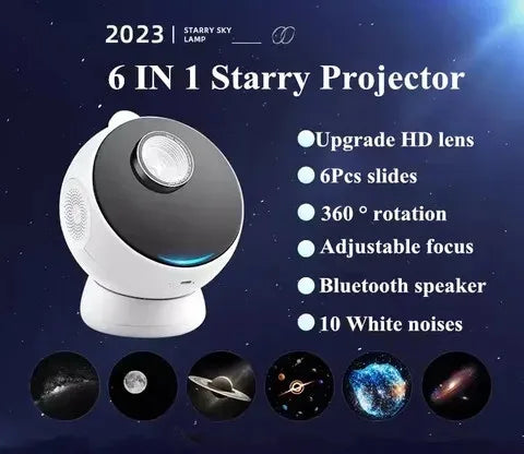 12in1 Shiny Star Meteor Bluetooth Night Projector