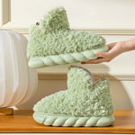 Fluffy Cozy Woman Warm Home Boots