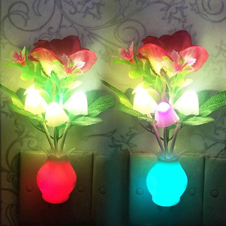 Mini Flower Vase Smart Light Sensor Night Lamp - Image 4