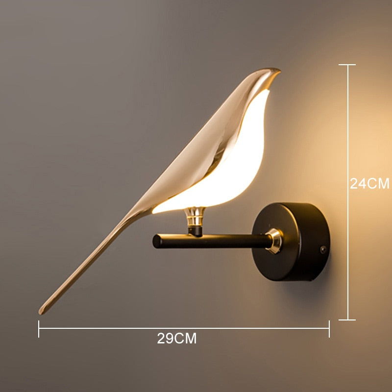 Modern Nordic Wall Bird Lamp