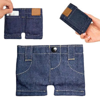Pocket Pants Mini Denim Zip Wallet