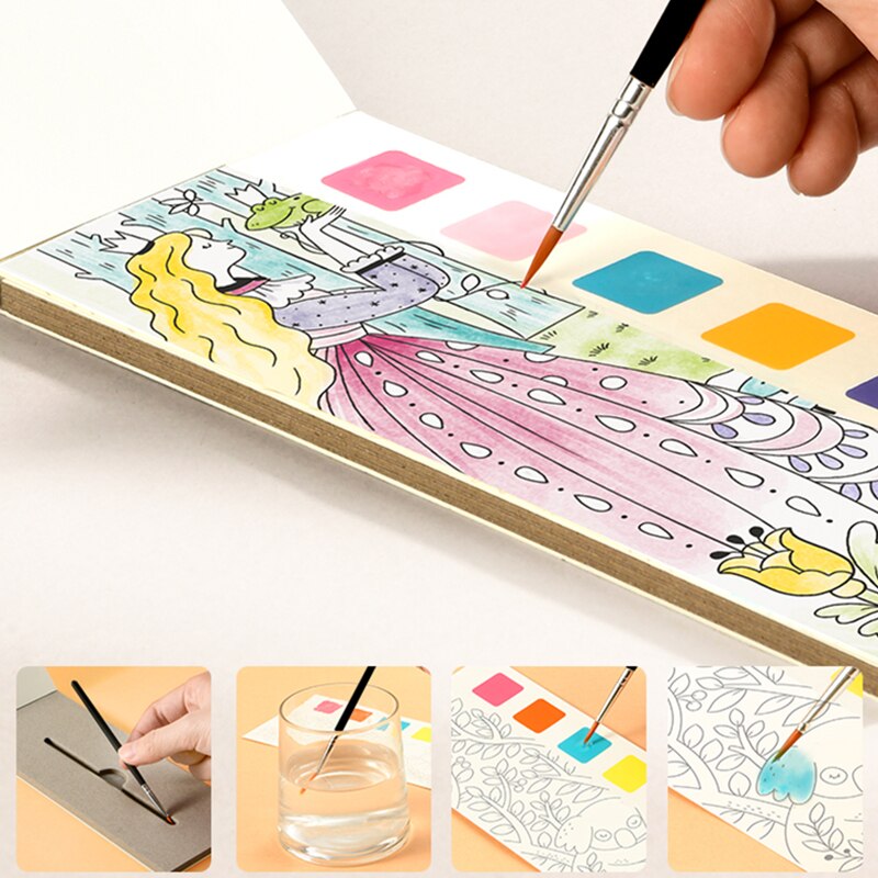 Watercolor Kids Book Paint Set - Image 4