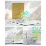 3D Shining Peacock Decorative Card