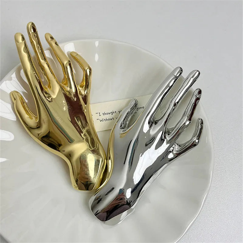 Hand Accent Art Brooch Pin - Image 4