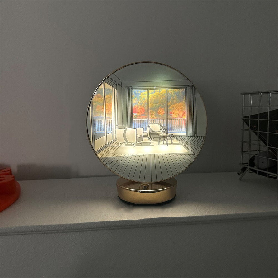 Creative Artistic Orb Painting Table Lamp - Image 0
