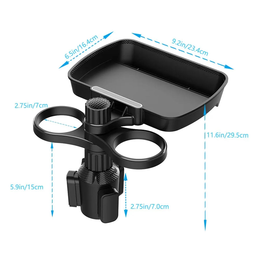 Expandable Multifunctional Car Snack Table Cup Holder - Image 5