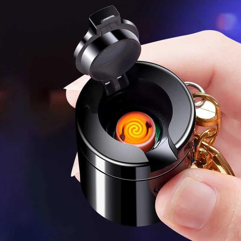 Creative Barrel Rechargeable Flashlight Lighter - Image 0