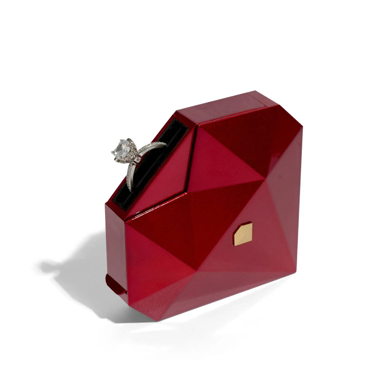 Prism Heart Surprise Love Ring Box