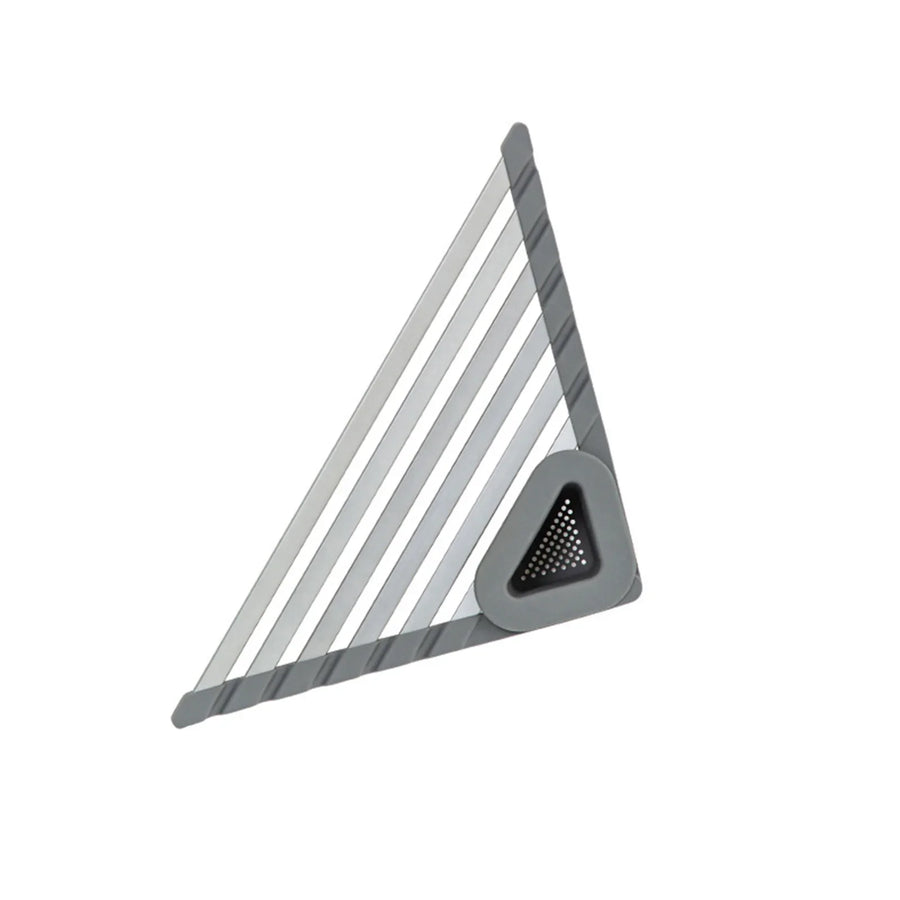 Sink Mounted Triangle Drainage Rack Kitchen Storage Shelf - Image 6