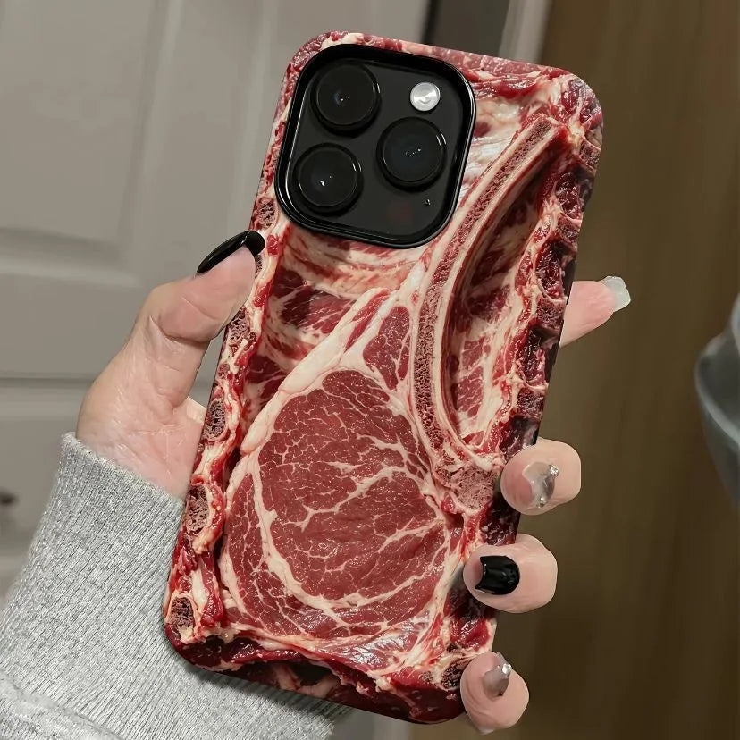 生ステーキ風スマホケース