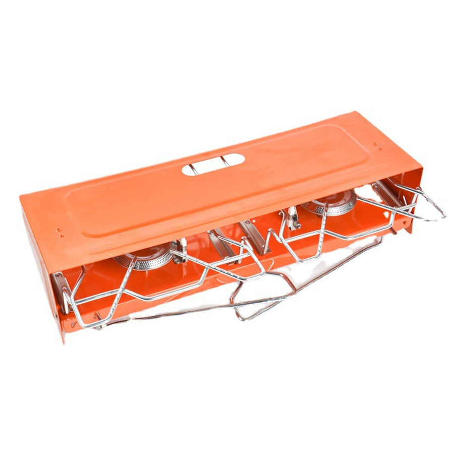 Foldable Portable Camping Double Burner Gas Stove - Image 3