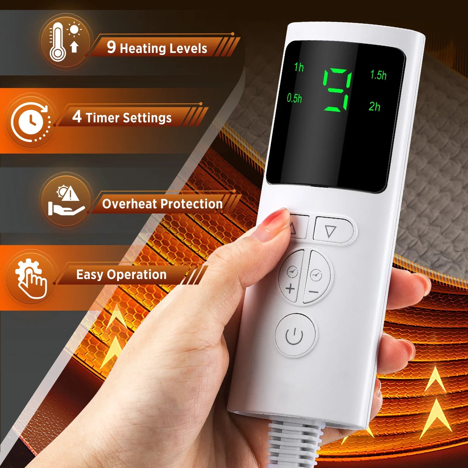 Electric Heat Therapy Lumbar Support Belt - Image 3