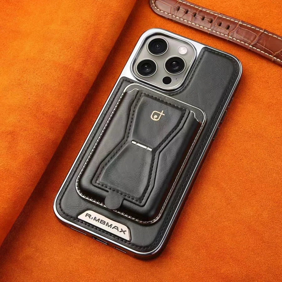 Lux Hold Leather Wallet Stand iPhone Case - Image 3