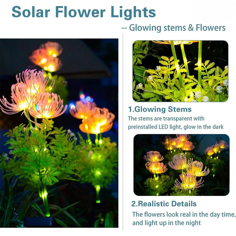 Soft Pink Glow Solar LED Flower Garden Light - Image 4