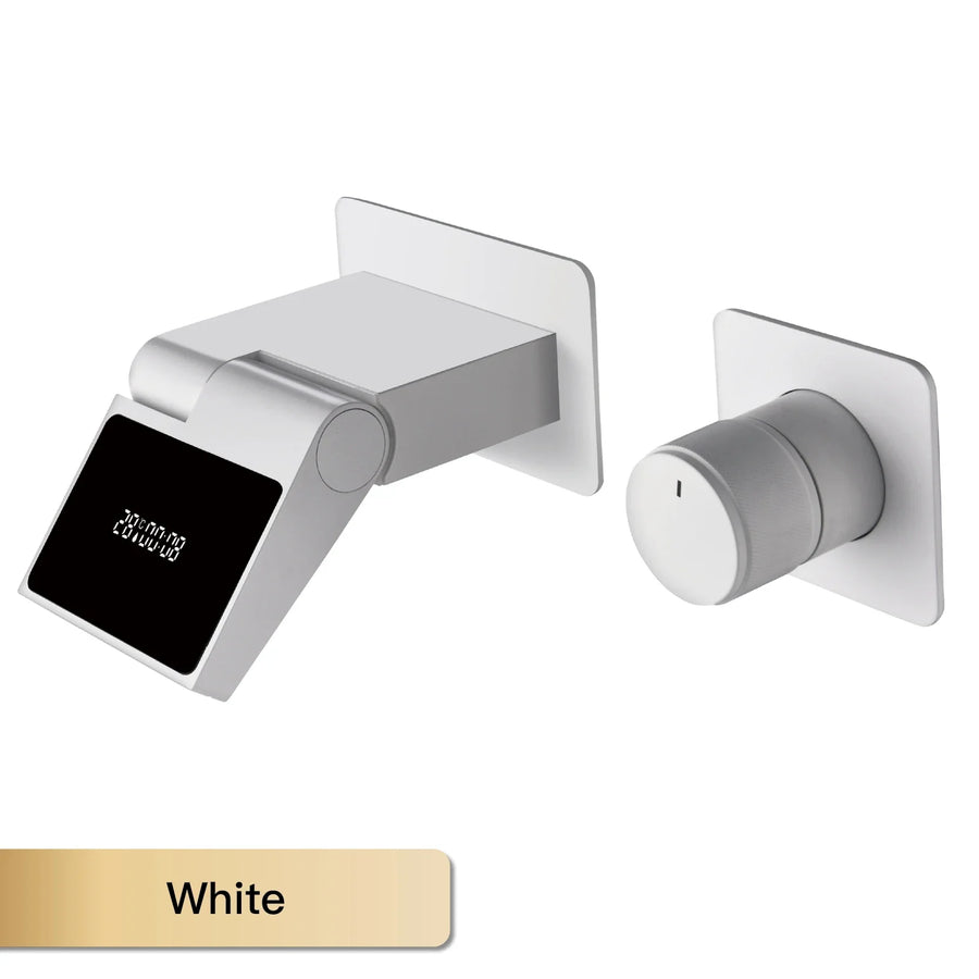 Intelligent Hidden Black Brass LED Digital Faucet - Image 10