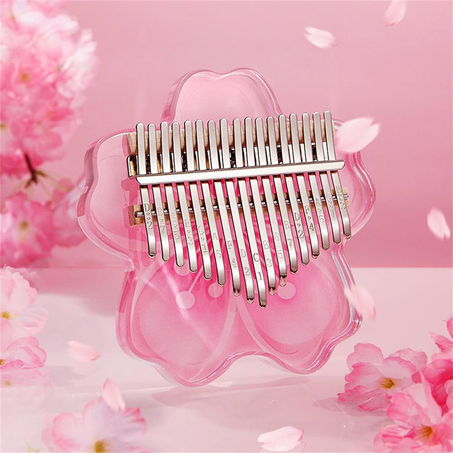 Cherry Blossom Kalimba Acrylic Thumb Piano - Image 4