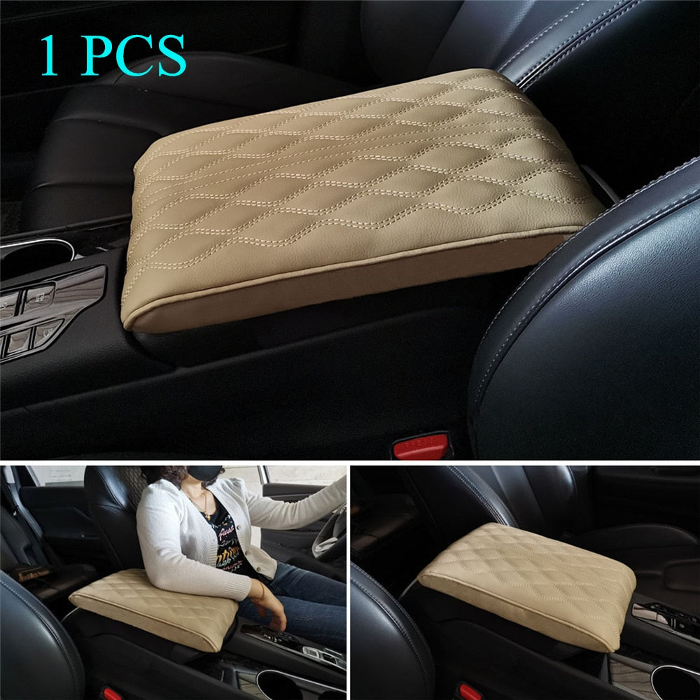 Leather Soft Car Armrest Pad