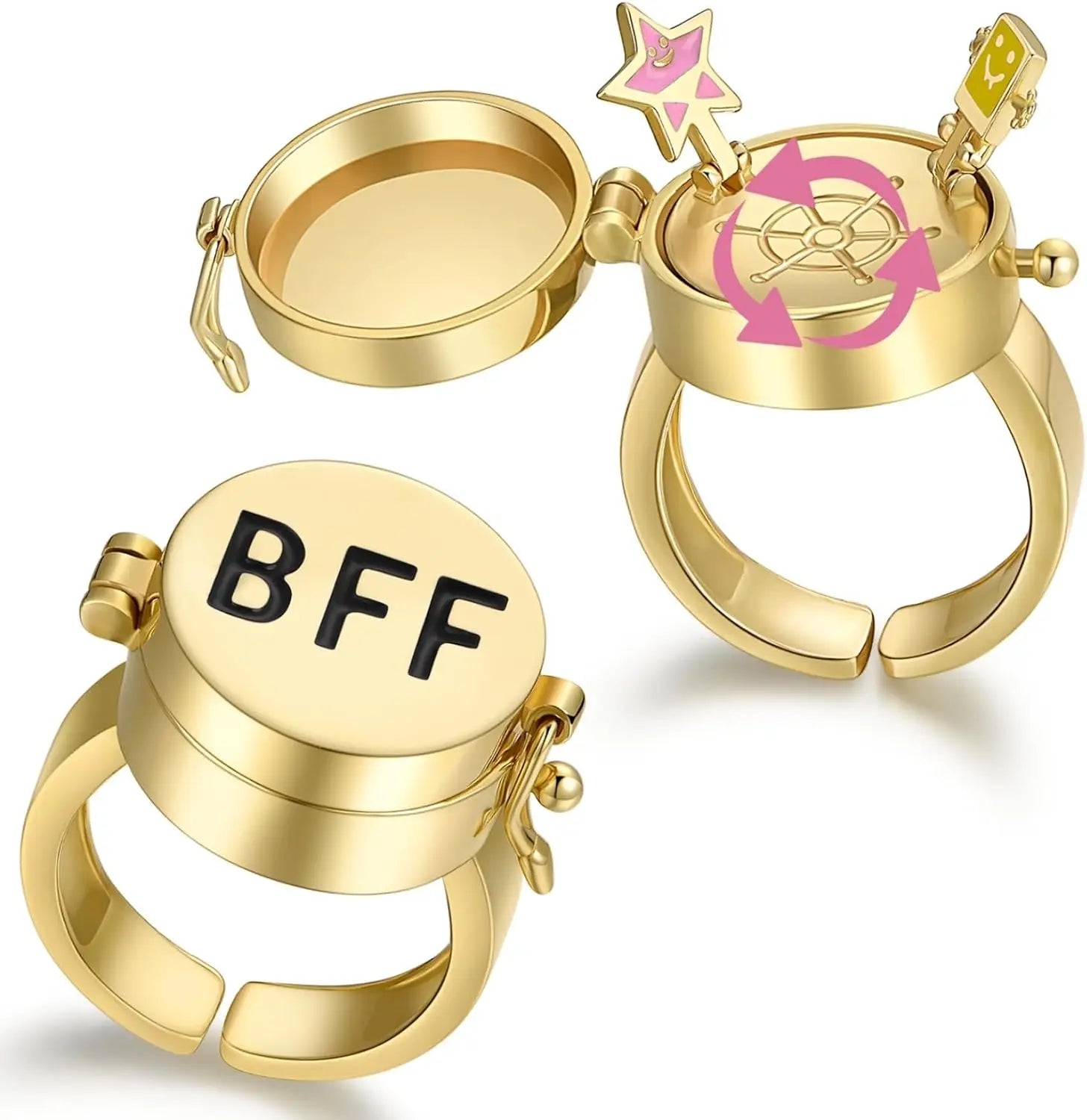 Couple Rotating Magnetic BFF Rings - Image 4
