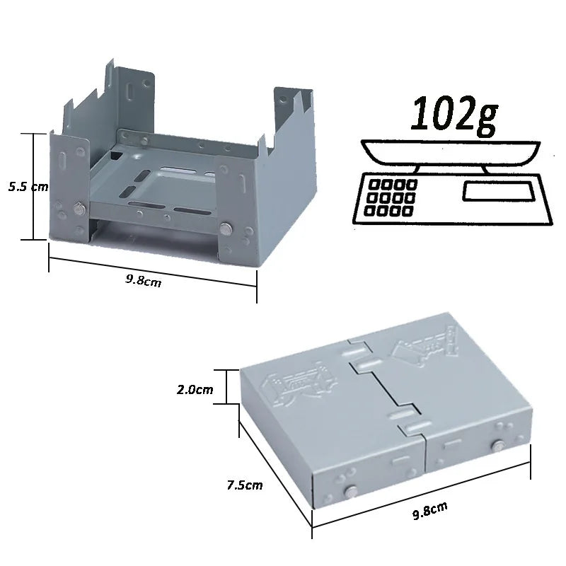 Ultra-Lightweight Folding Ironwood Pocket Size Burner - Image 8