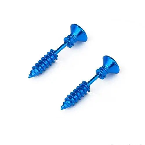Realistic Screw Industrial Steel Earrings - Image 15