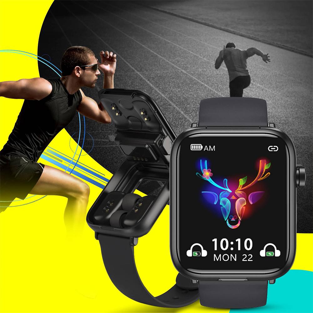 Touch Screen Fitness Earphones Smartwatch