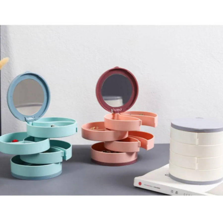 Multi-Layer Rotating  Jewelry Organizer Storage - Image 3