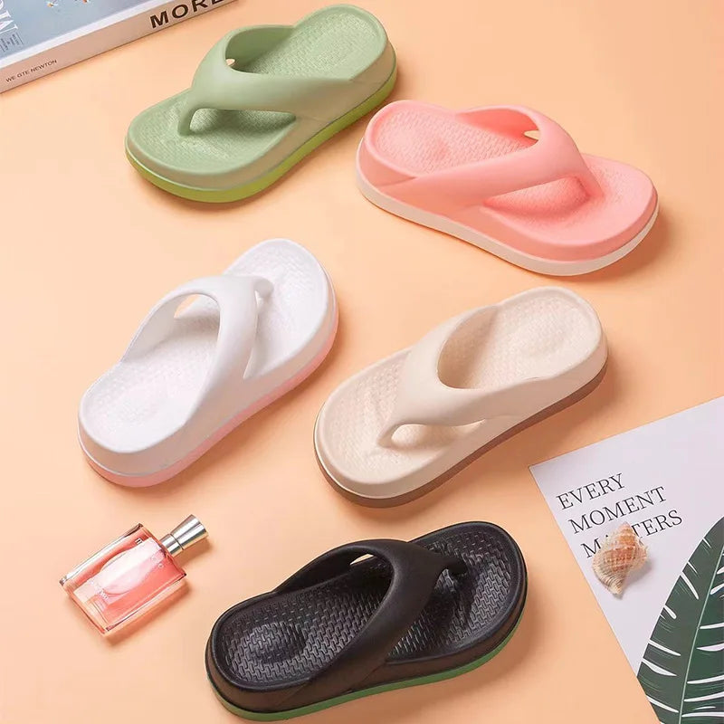 Korean Style Thick Sole Summer Slippers - Image 7