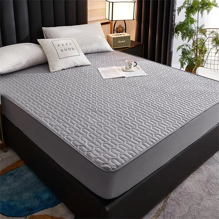 Waterproof Ultra-Soft Fitted Latex Mattress Pad Cover - Image 9