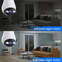 Fisheye Mini WiFi Bulb Security Camera - Image 2