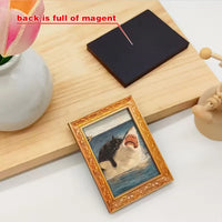Cat vs Shark Fridge Magnet - Image 5