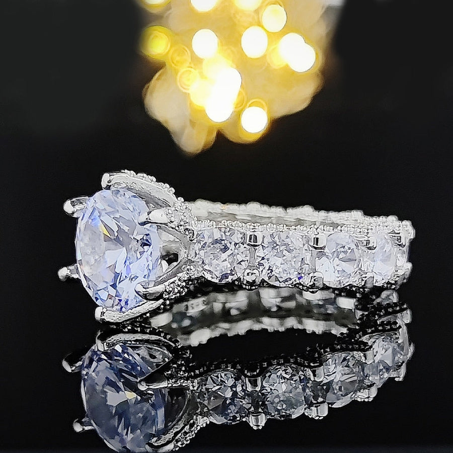 Timeless Gift Gem Shiny Silver Ring - Image 3