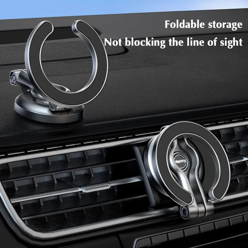 Adjustable Folding Magnetic Ring Car Phone Holder