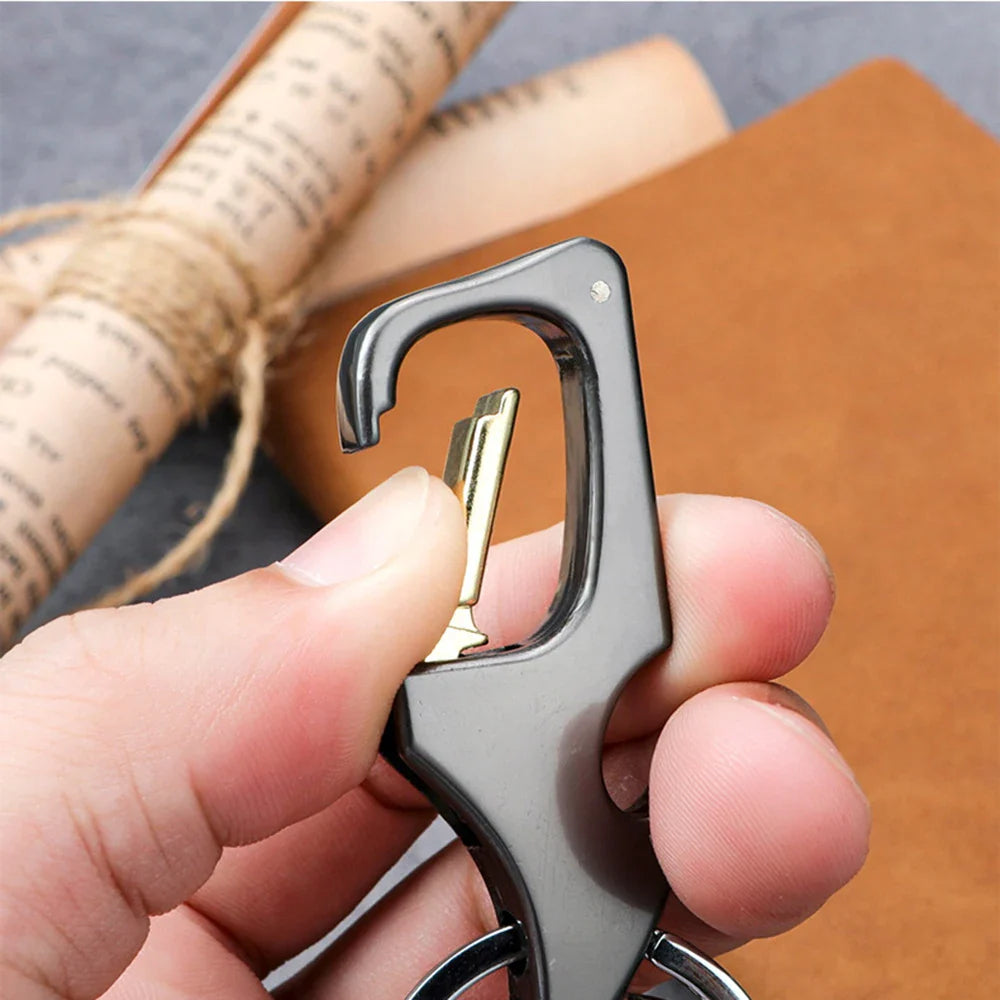 Mini Foldable Bottle Opener Keychain Knife