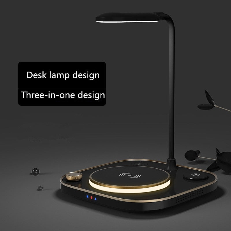 Glow Wireless Charger Station LED Desk Lamp