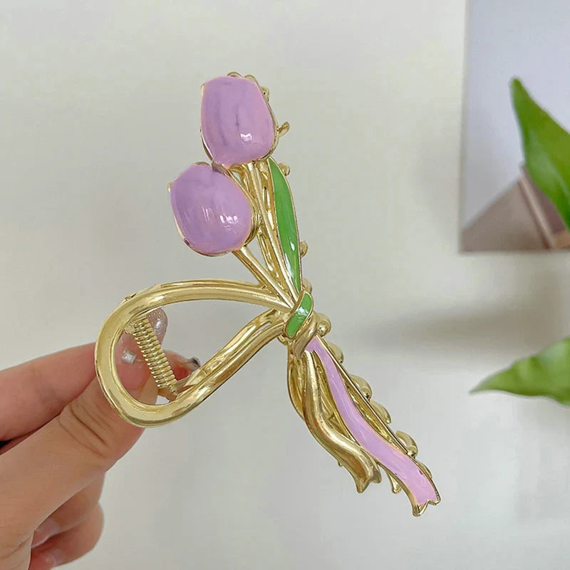 Bluebell Floral Hair Claw Clip - Image 5