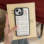 2024 Calendar Time Wrap iPhone Case