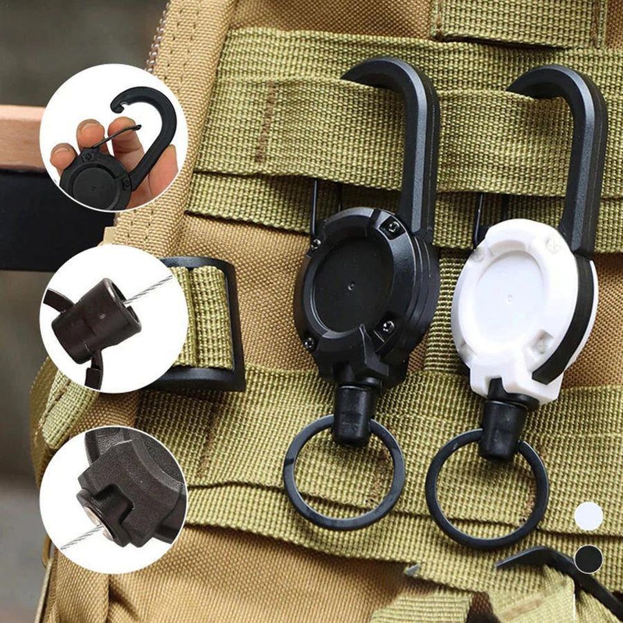 Heavy Duty Retractable Pull Practical Keychain - Image 0