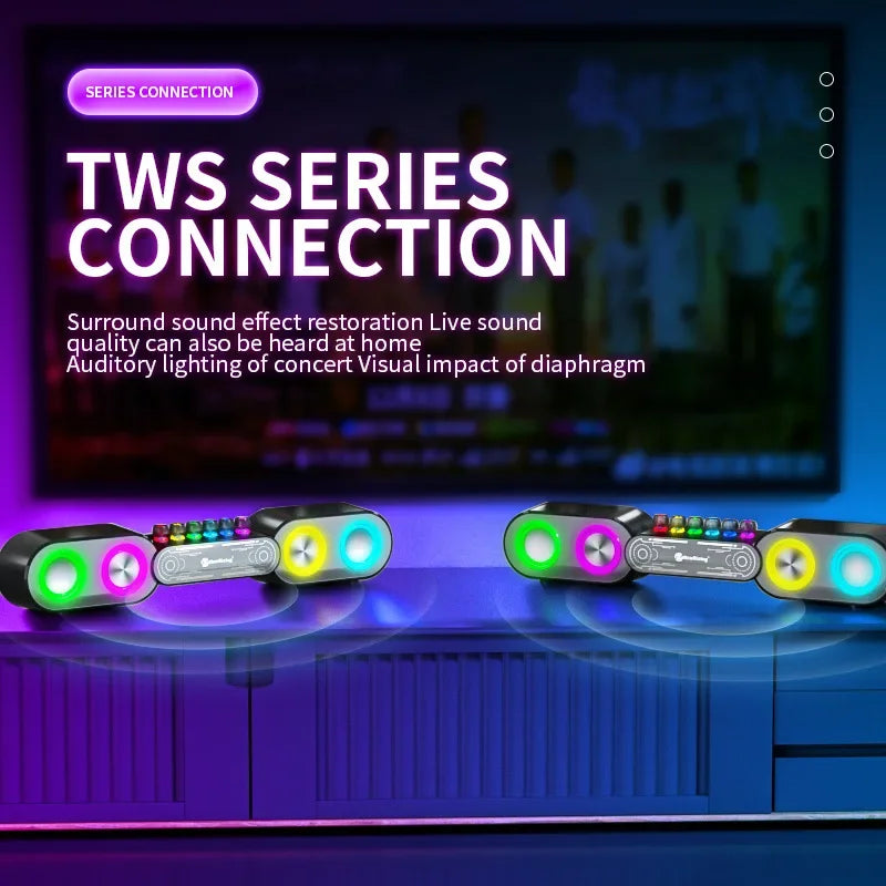 Mechanical Wireless Colorful RGB Speaker - Image 3