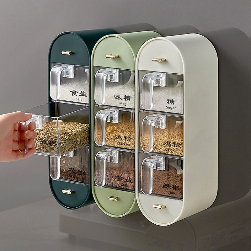 Kitchen Organizer Wall-Mounted Seasoning Station - Image 0