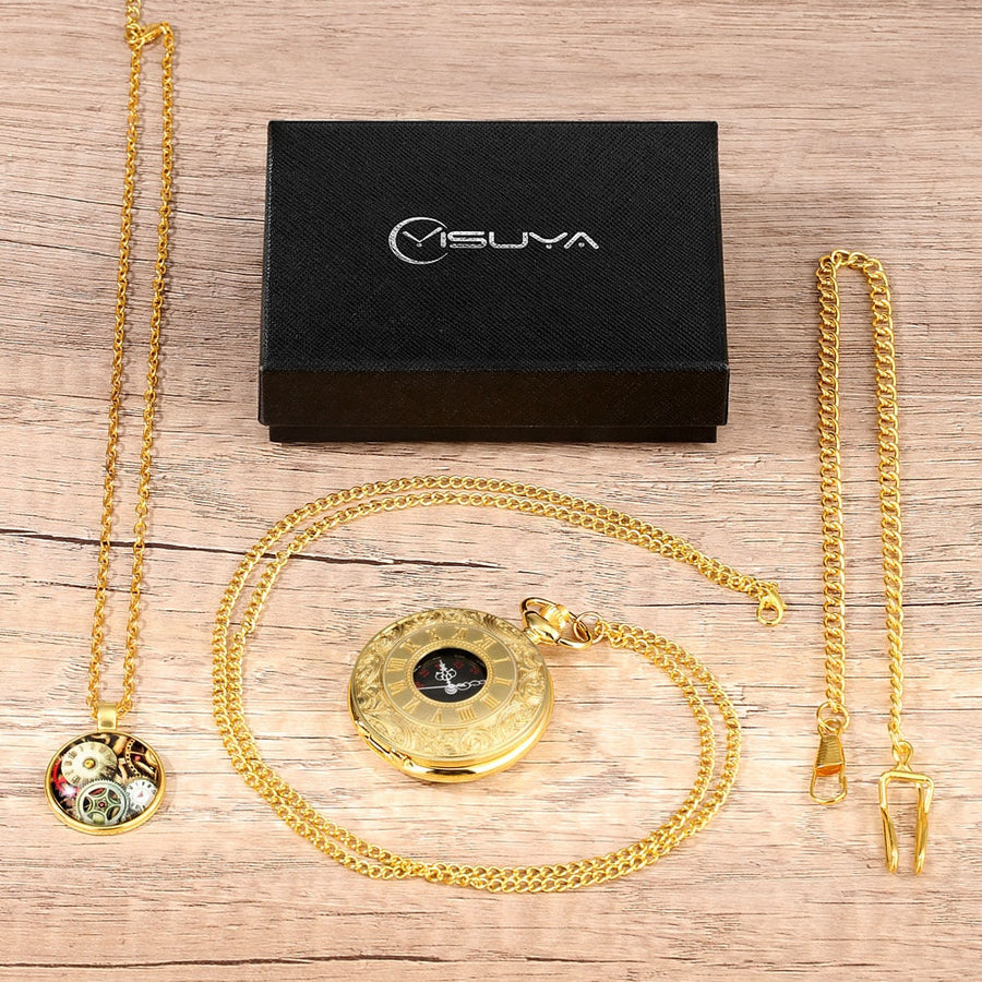 Digital Stainless Steel Pocket Watch Gift Set - Image 33