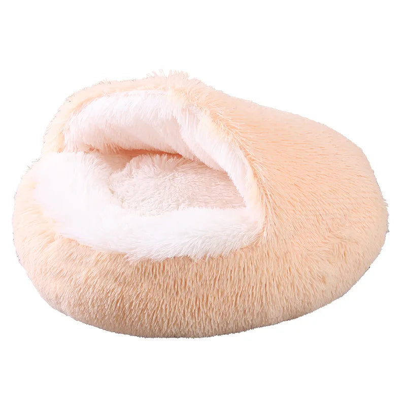 Snuggle Nest Plush Covered Pet Bed - Image 7
