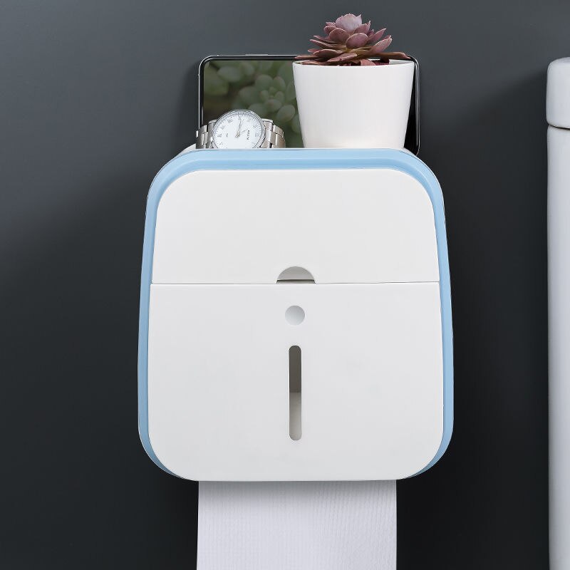 Wall-Mounted Bathroom Organizer Tissue Box Holder - Image 9