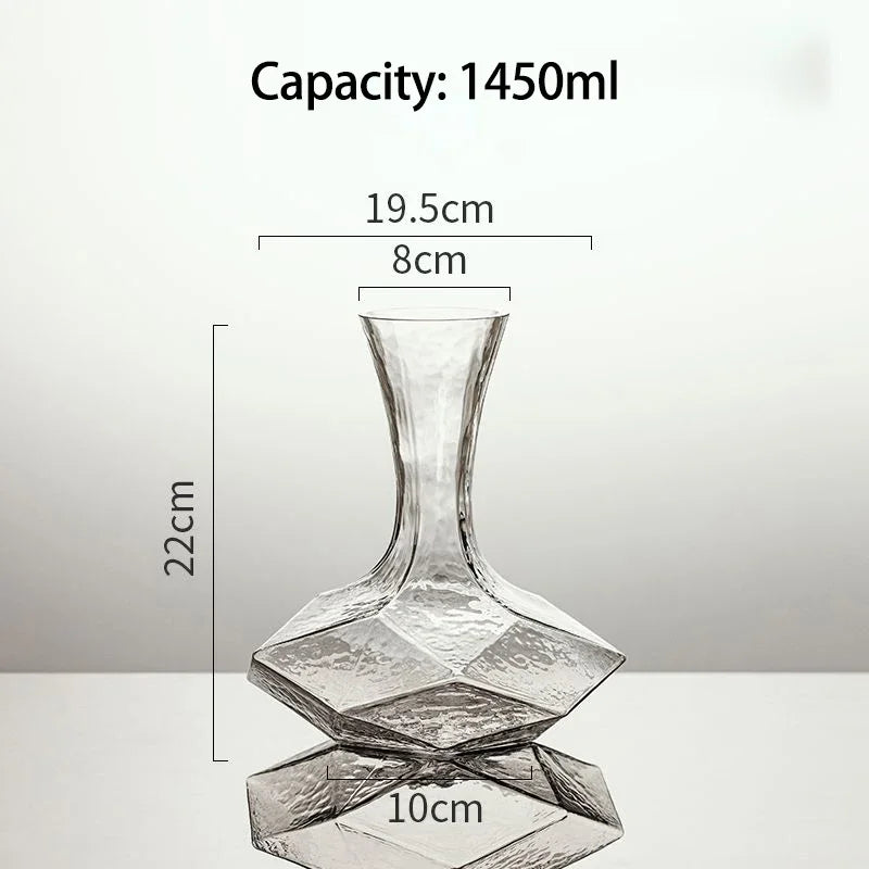 Irregular Crystal Glass Wine Decanter - Image 5