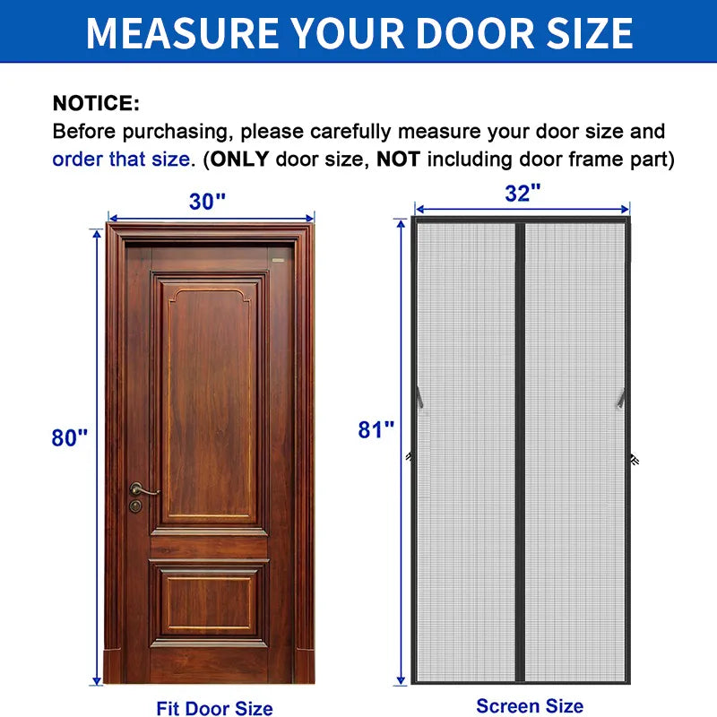 Magnetic Cold-Proof Cotton Door Curtain - Image 4