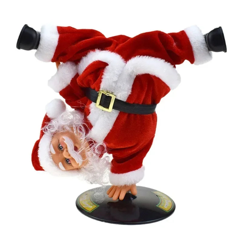 Breakdancing Santa Dynamic Christmas Figurine - Image 2