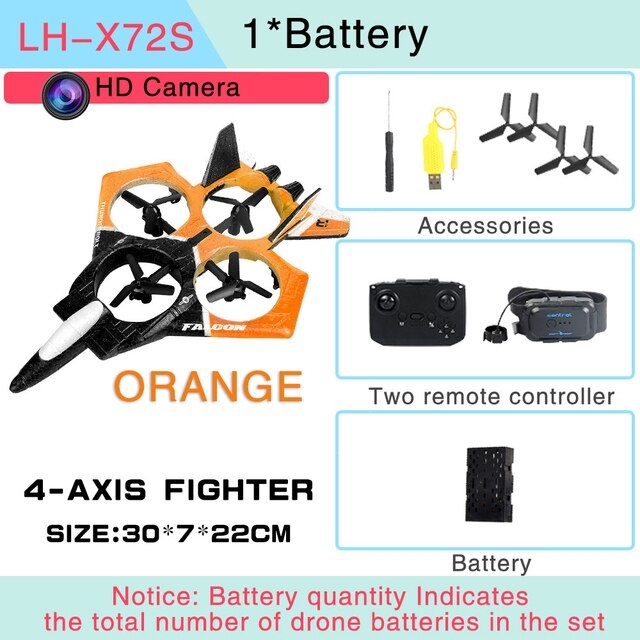 Durable Foam Remote Control Drone Toy Plane - Image 5