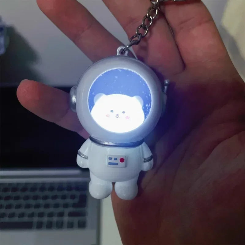 Astronaut Bear LED Keychain Light - Image 3